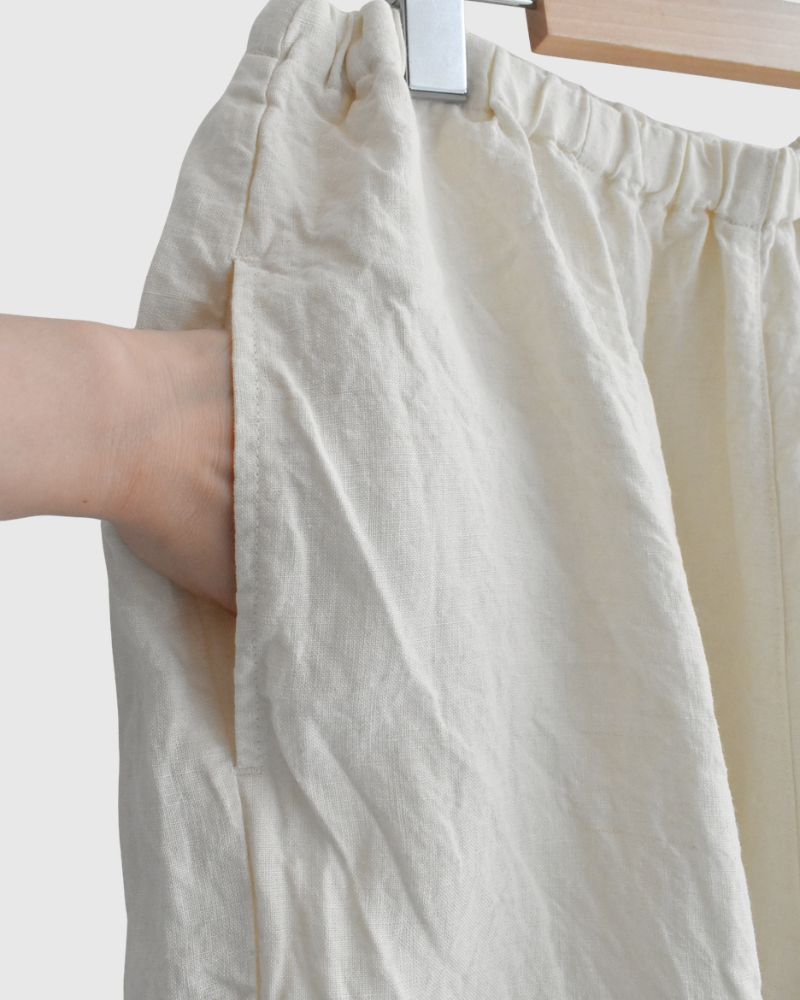 40/- Linen Charlie Pants in Milk