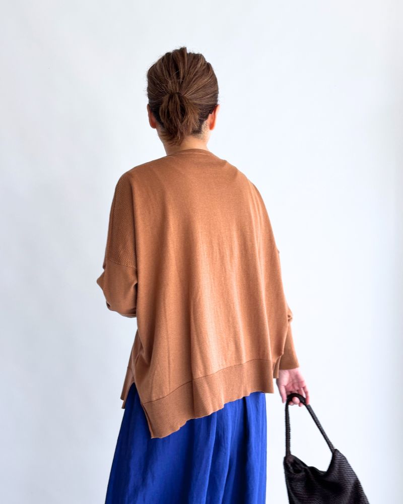5COLOR 2WAY Cardigan in Camel