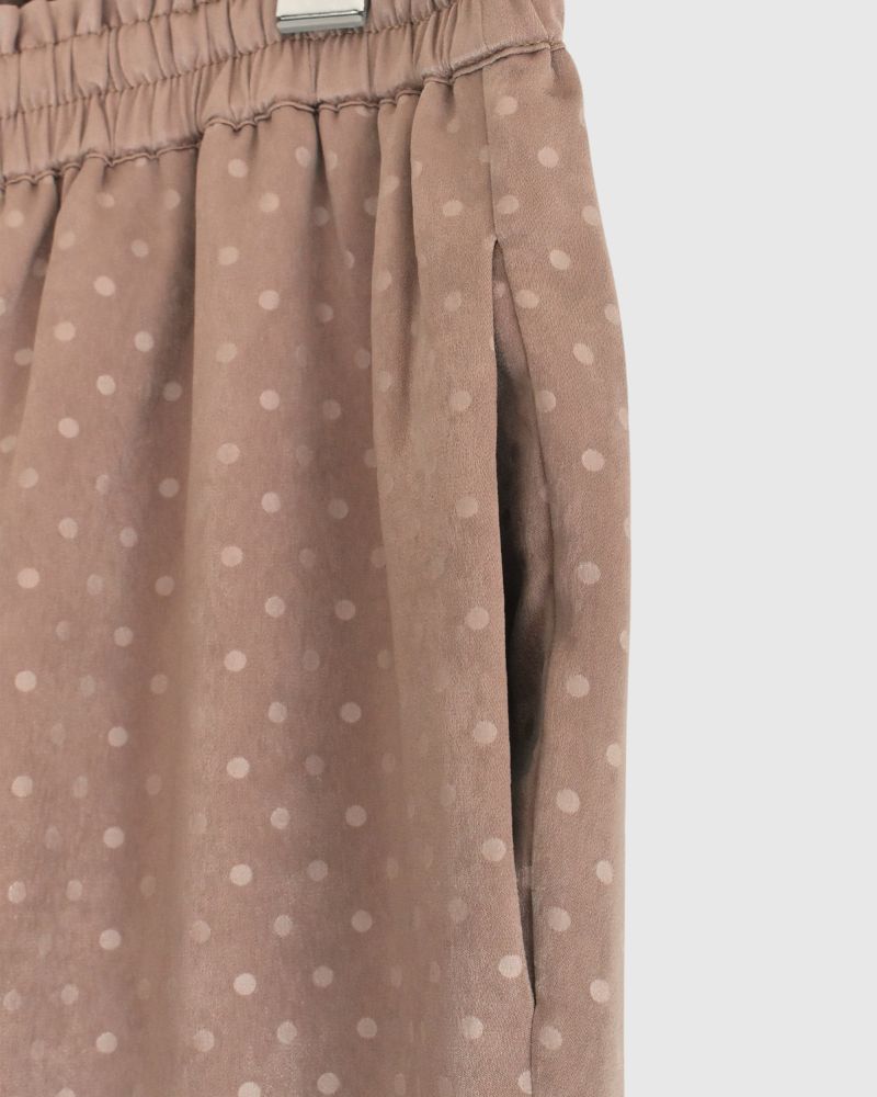 Embossed dot pants 'SONK' in Beige