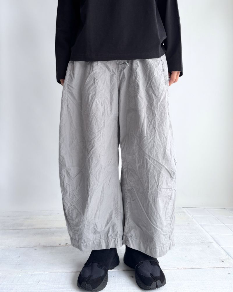 Cotton Silk Pants in Gray