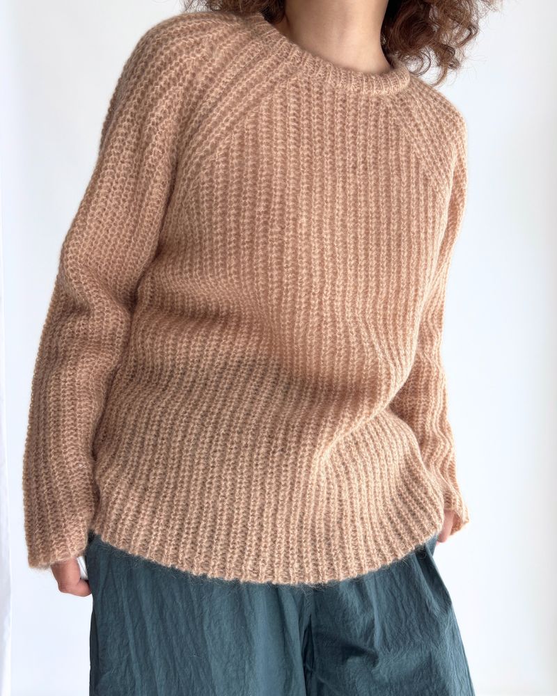 Mohair pullover in PinkBeige