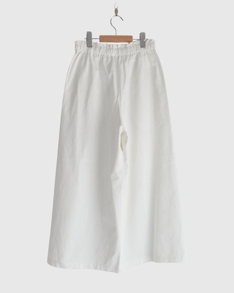 Seamless Side Wide Pants in White
