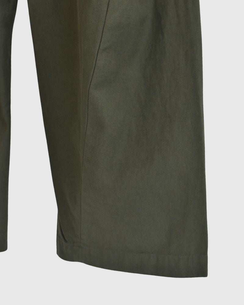 Twisted Fatigue Trousers in Olive