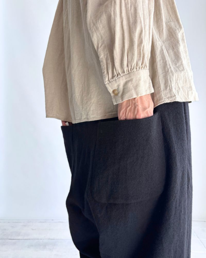 Wool Pants in Black