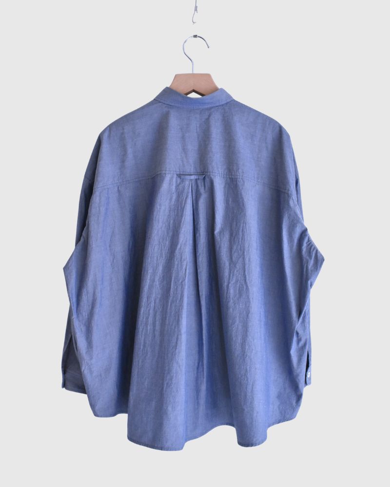 Regular Collar Big Shirt in Navy