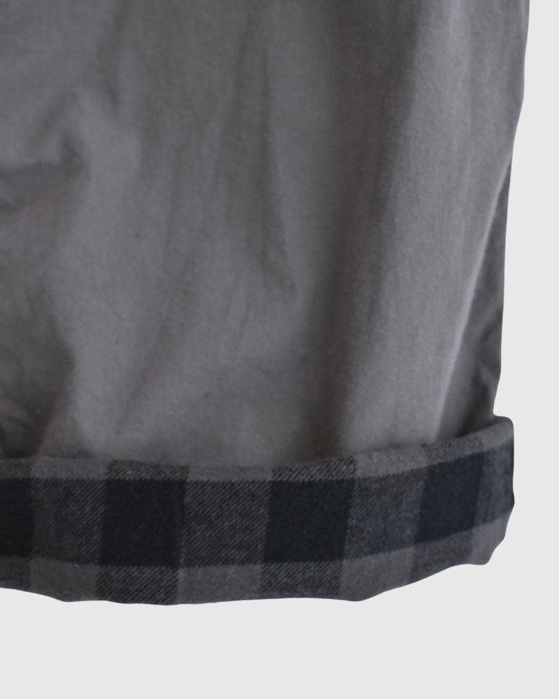 40s ORGANIC POPLIN (OVERDYE) EASY PANTS in SmokeGray