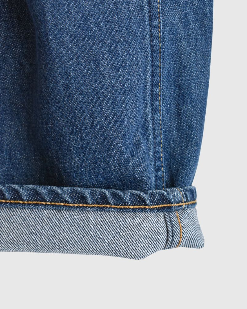 13oz Uneven Yarn Buggy Denim Pants in VintageWash