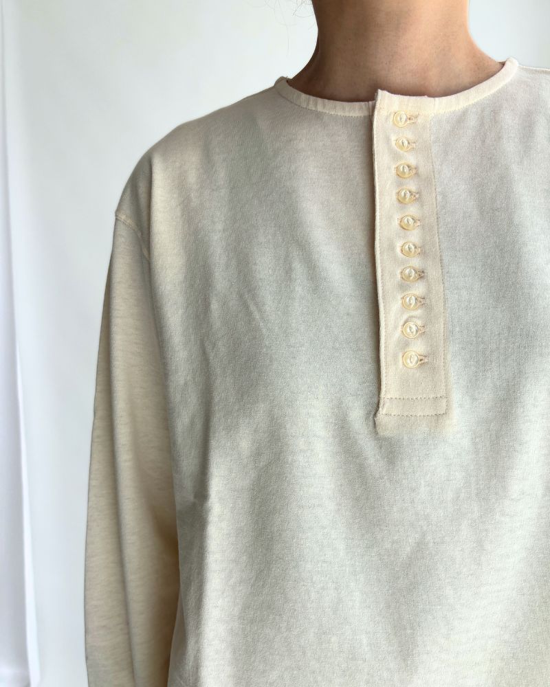 10-Button Tee in Ivory