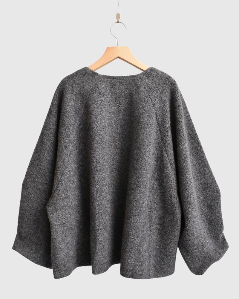 SHORT JACKET in Charcoal Gray