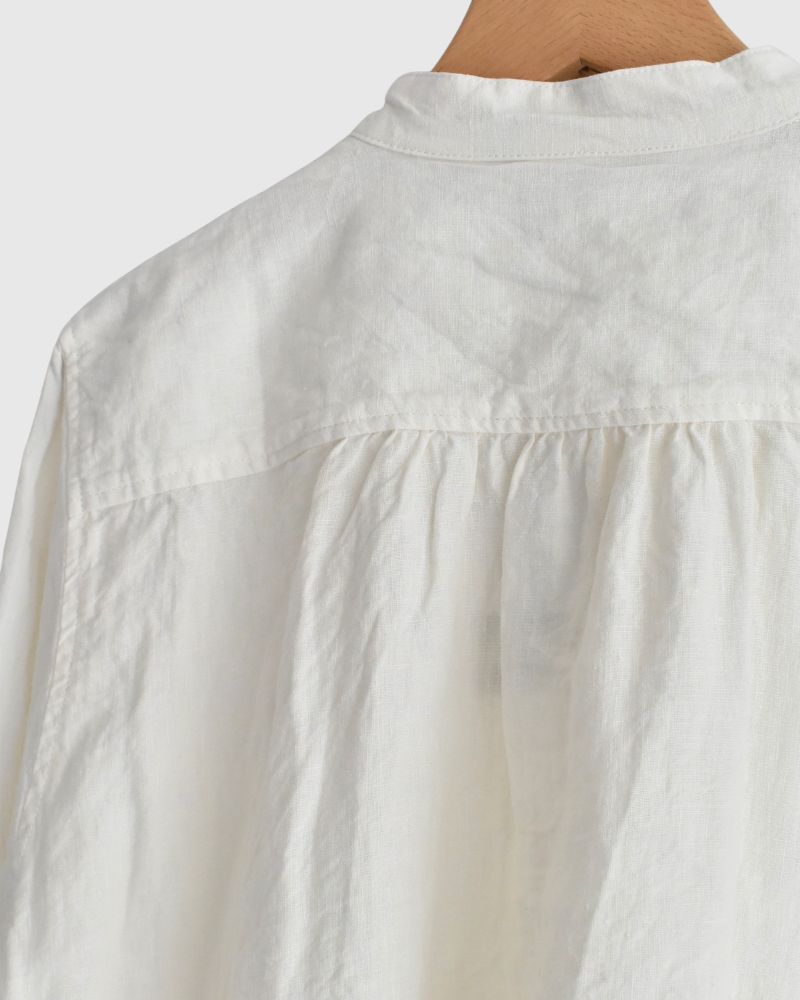 French Linen Shirt in White