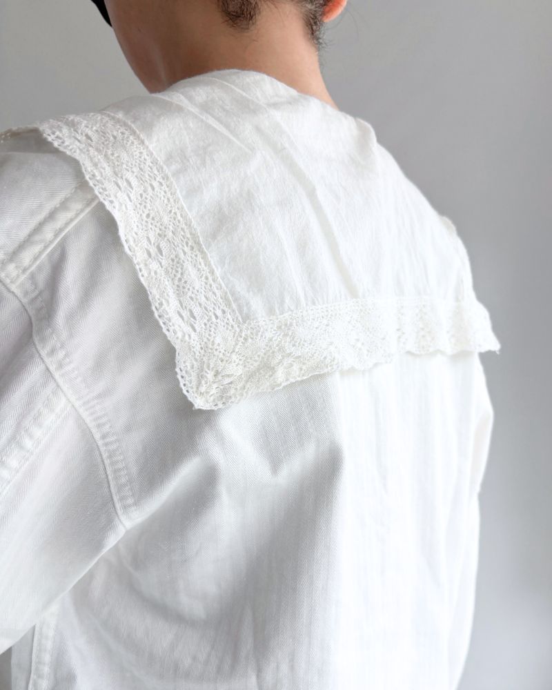 ARMY Herringbone Jacket in White