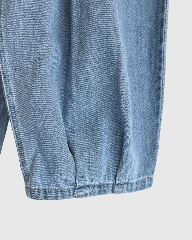 Hem Design Cocoon Silhouette Denim 'SAFY' in LightIndigo