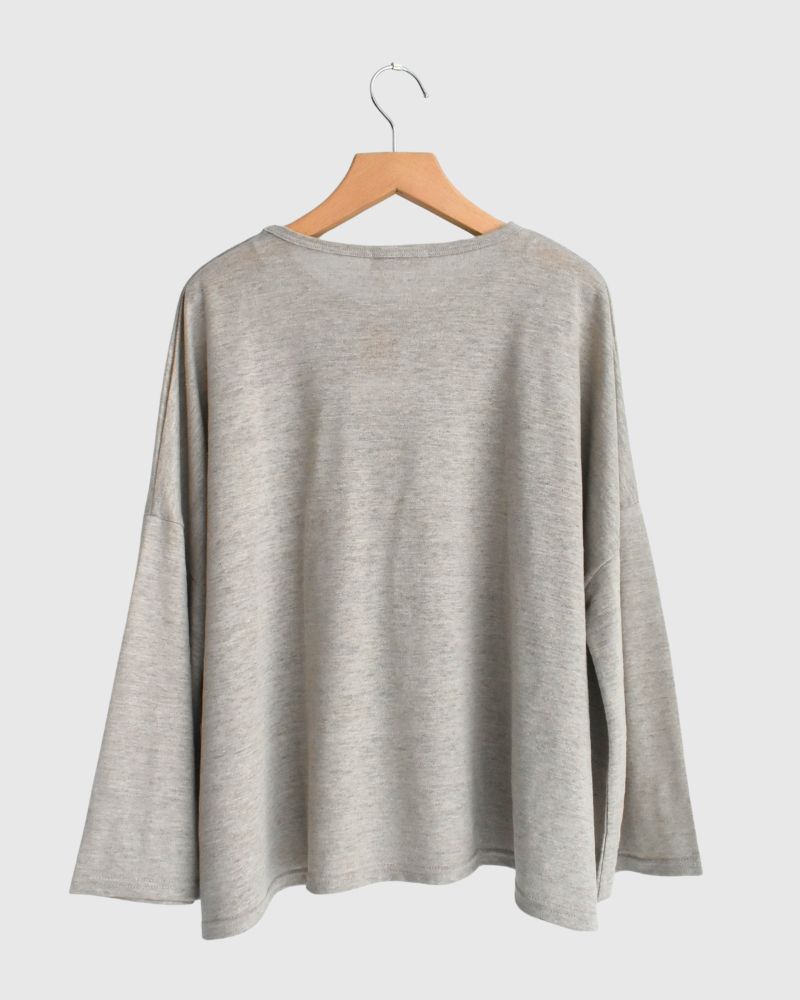 Linen Jersey Pullover in Natural