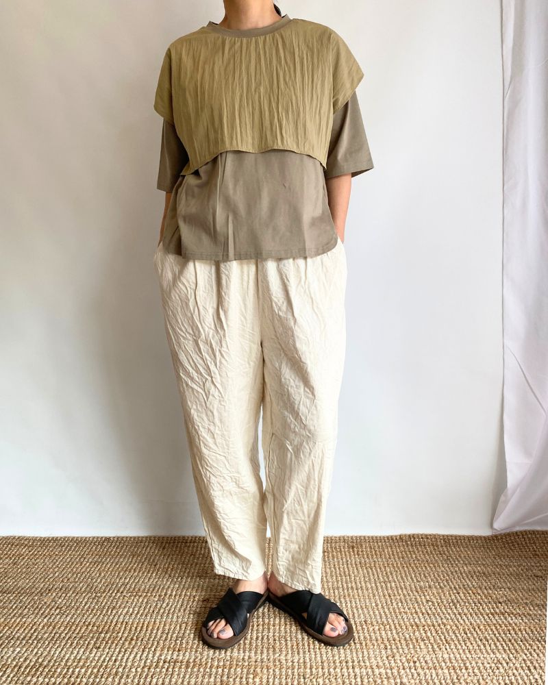 LAYERED TOPS 'HABOI' in KhakiBeige