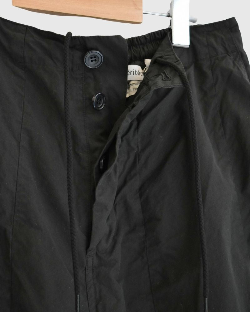 Cotton Silk Pants in Black