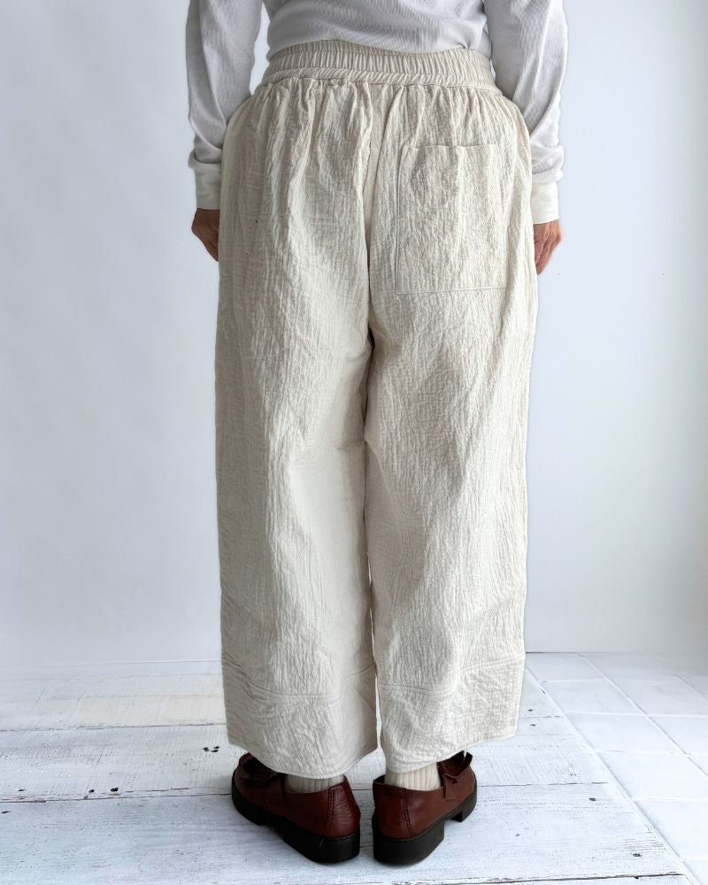 Original Random Stripe Quilted Nouveau Pants in Kinari