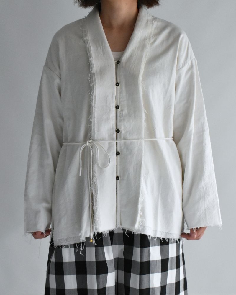 Sobokasu Khadi Jacket in White