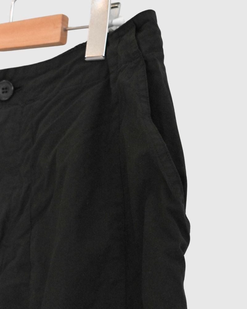 Cotton Silk Pants in Black