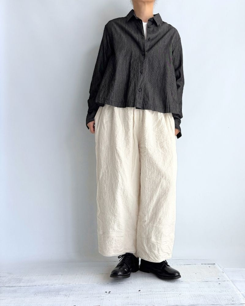 Original Random Stripe Quilted Nouveau Pants in Kinari