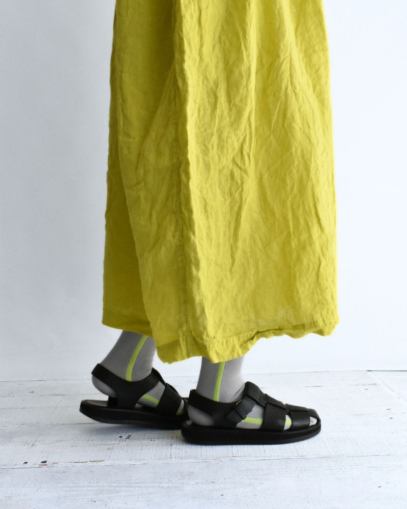 French Linen Dress in Yellow