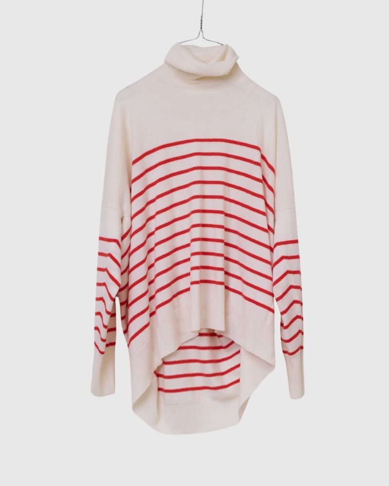 [Pre-order] F/W LA522 Basque Border Dimension Turtle Knit (Early Oct - Mid Oct)