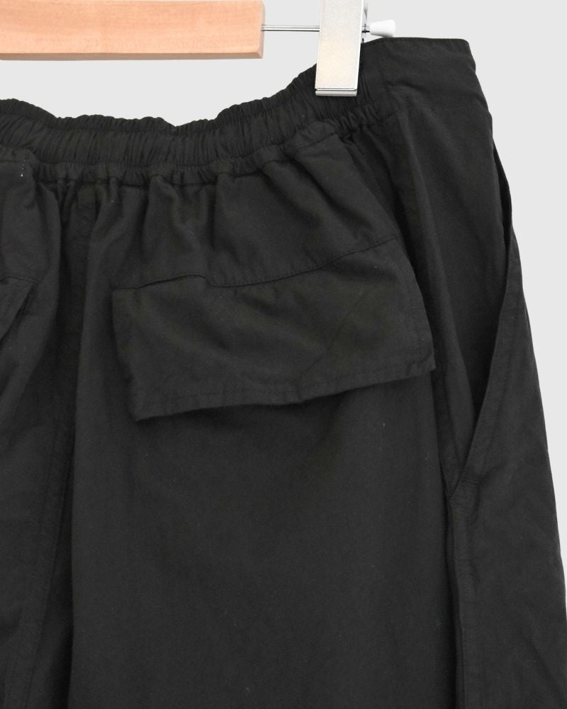 Cotton Silk Pants in Black