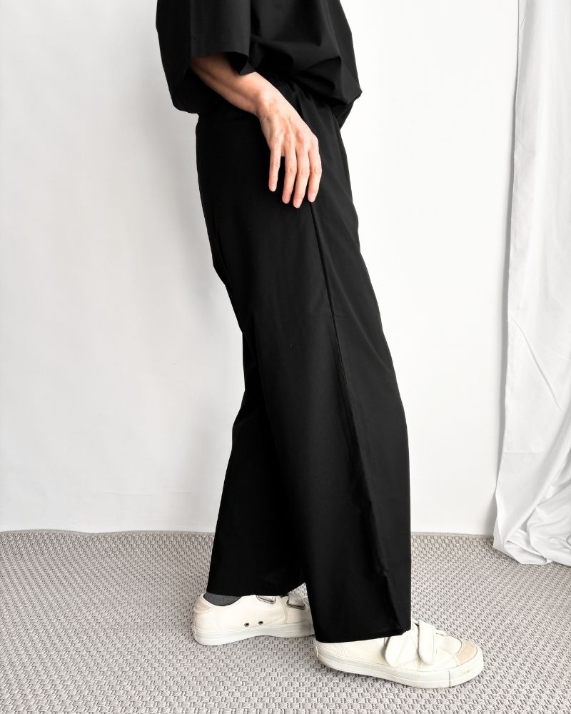 Tetoron Easy Pants in Black