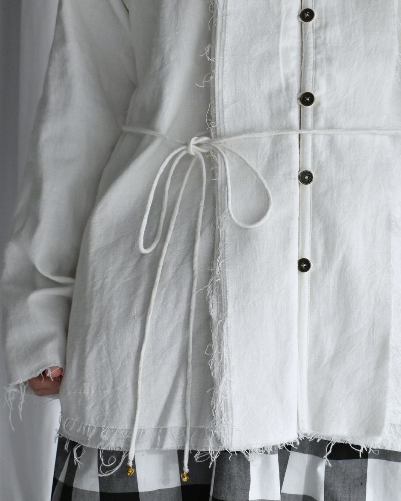 Sobokasu Khadi Jacket in White