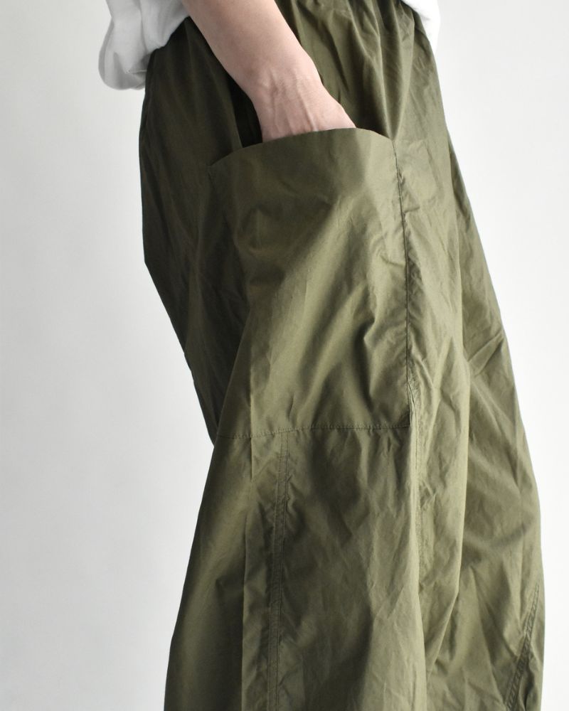Typewriter Cotton Pants in Khaki