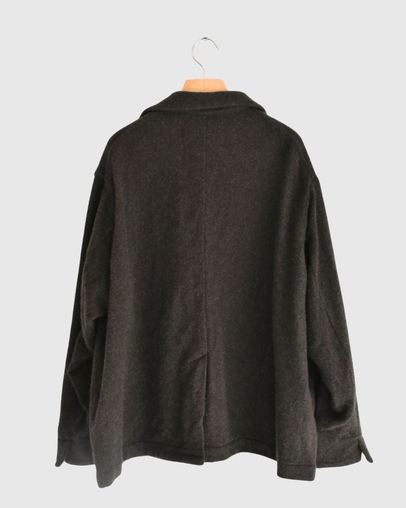 Wool tailored jacket in Brown