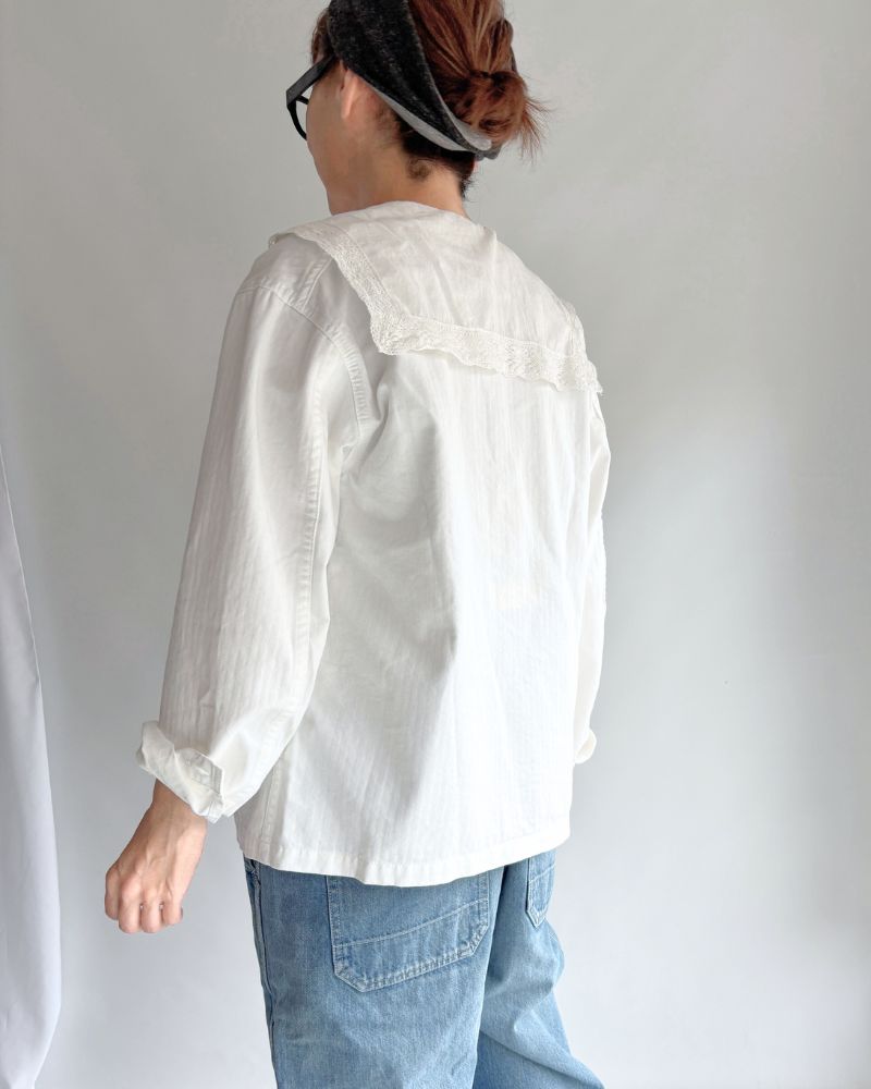 ARMY Herringbone Jacket in White