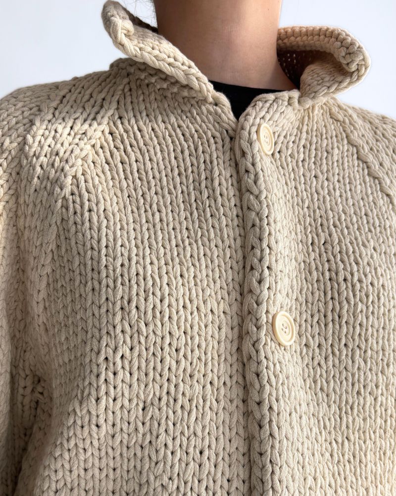 Knit jacket in Ivory