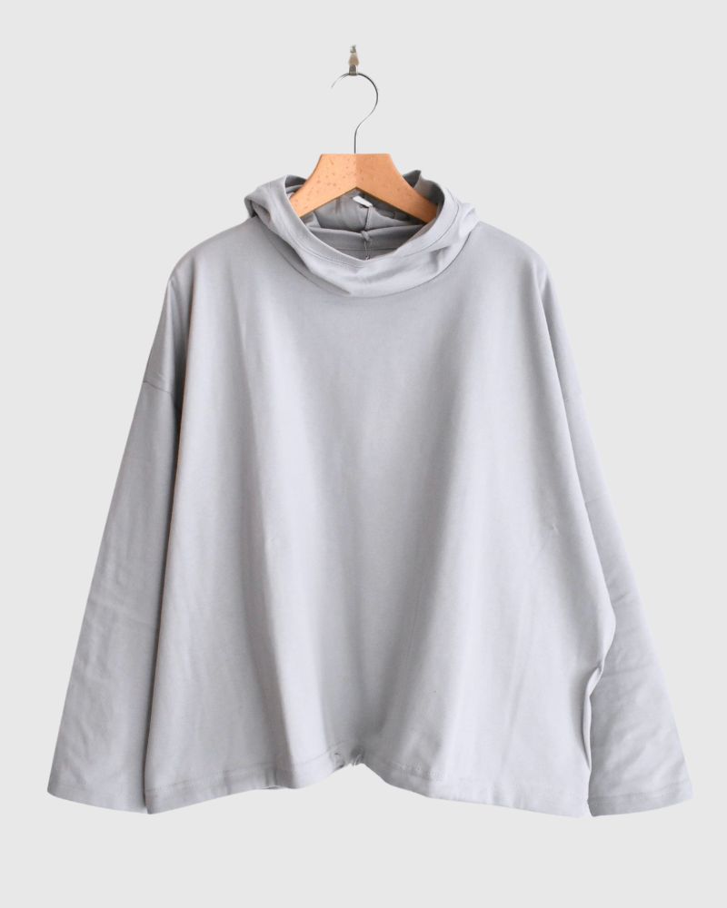 Drawstring Hoodie Pullover in LightGray