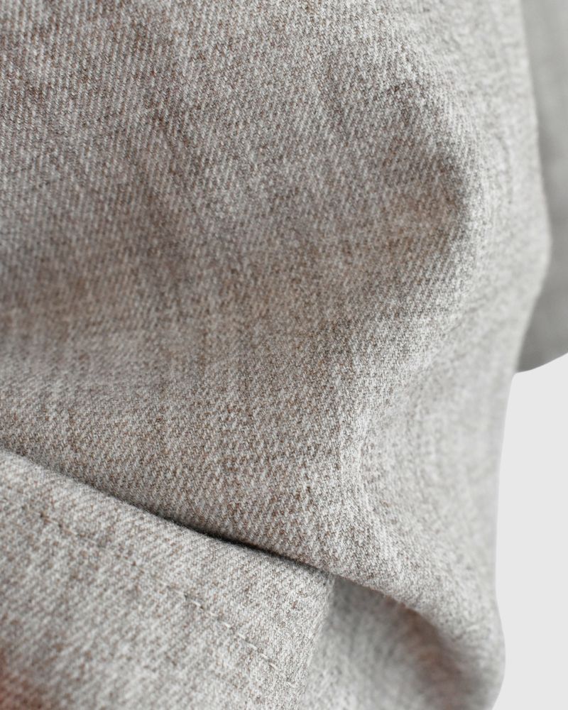 Loose silhouette easy pants 'PESH TR' in Light Beige