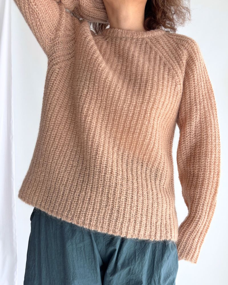 Mohair pullover in PinkBeige