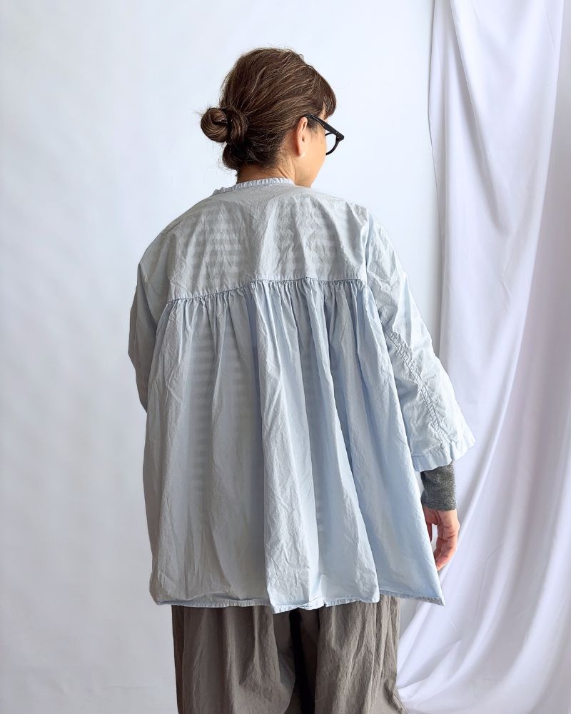 Gathered blouse in Blue