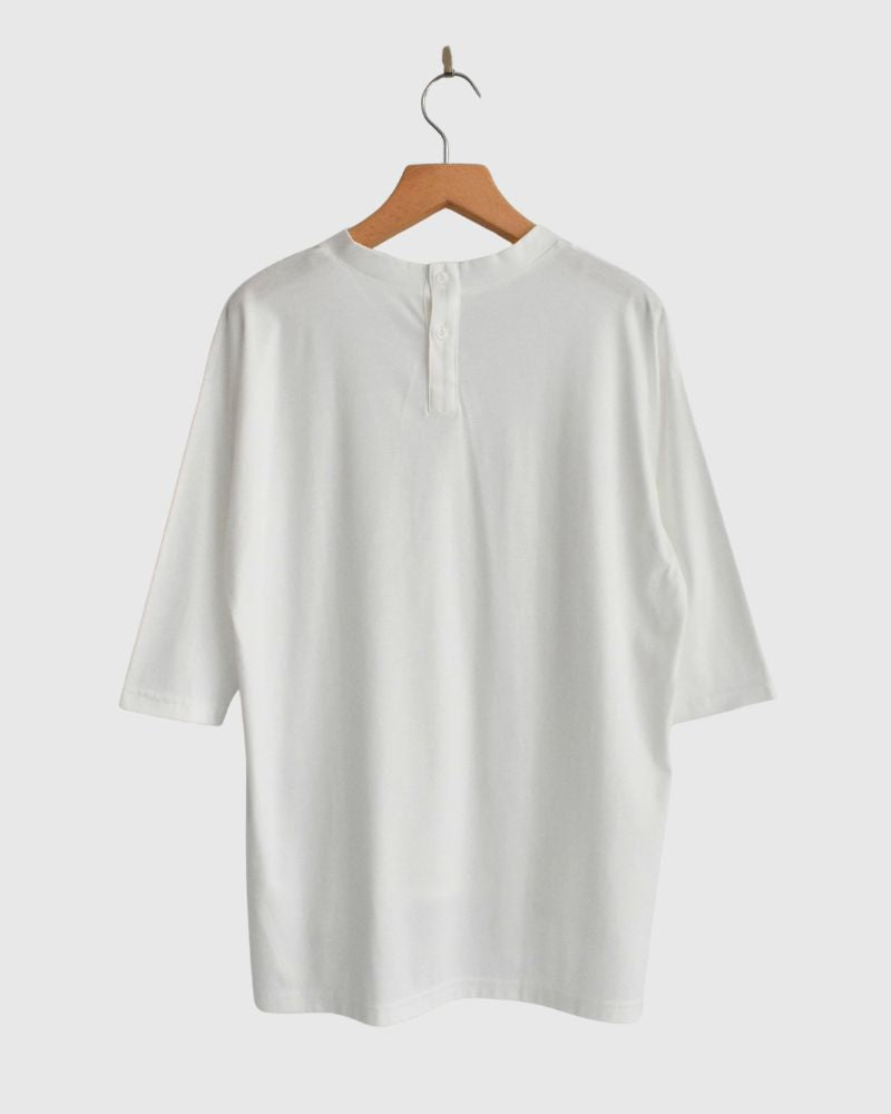 muratti crew neck wide pullover in White