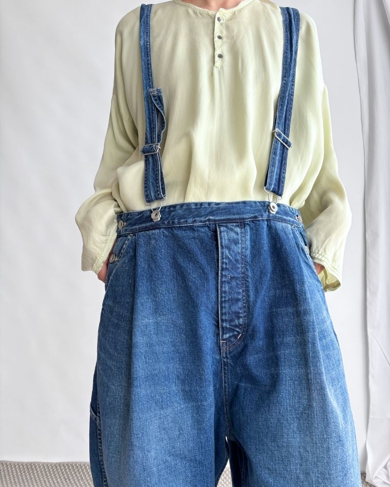 Denim Overalls in Denim