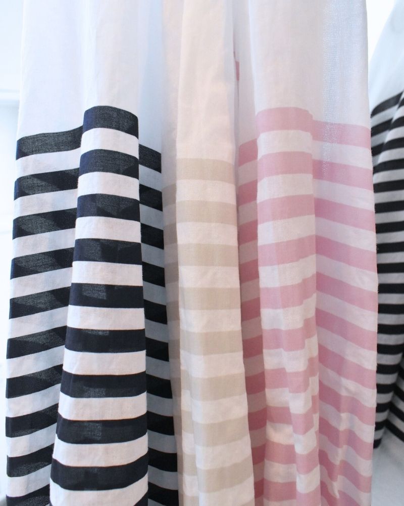 [Pre-order] MS/F LA471 Basque Border Short Sleeve Blouse (Mid-May - End of May)