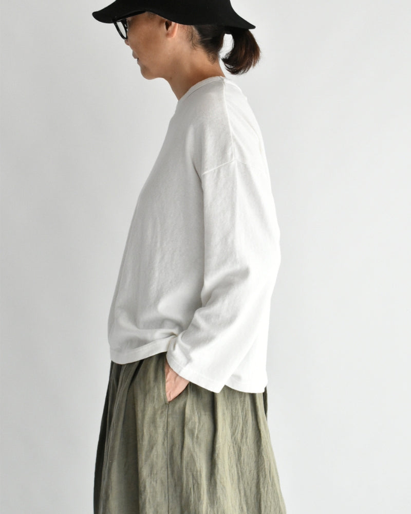Jersey Pullover in White