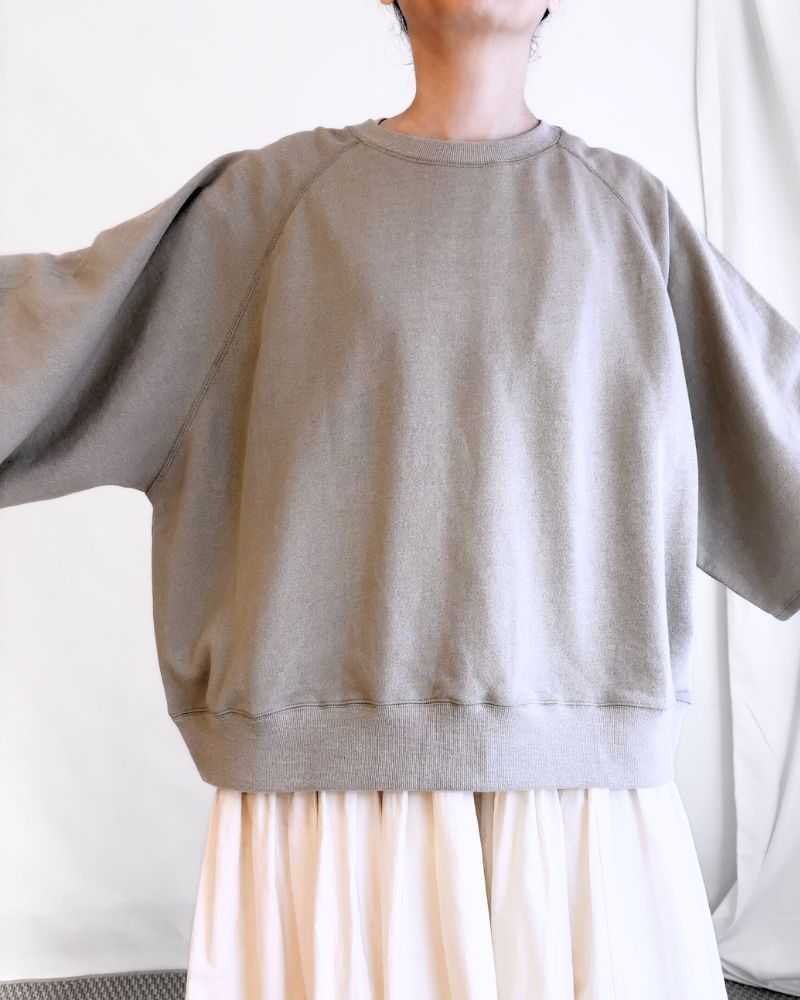 Vintage fleece pullover in Beige