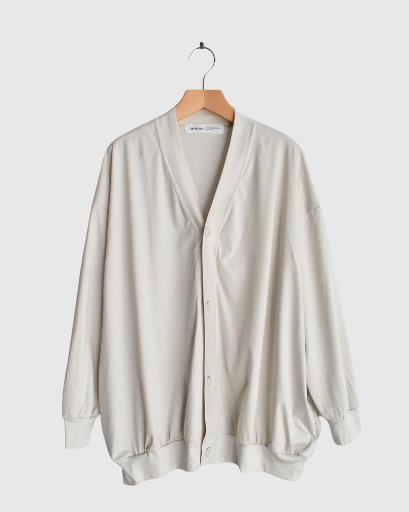 Silkette V-neck cardigan in Ivory