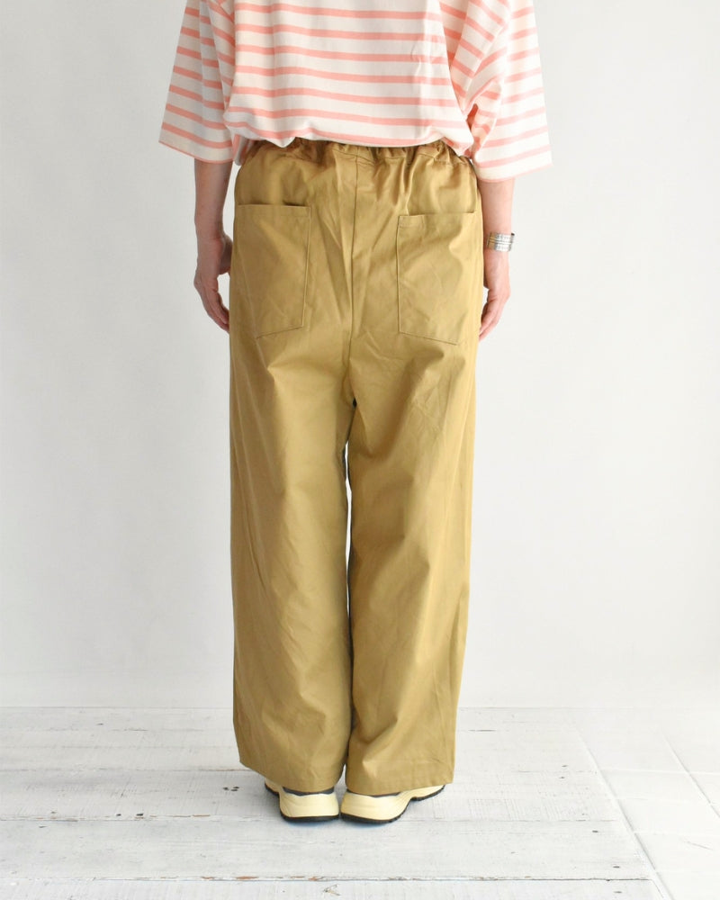 Chino Cloth POKKA Pants in Beige