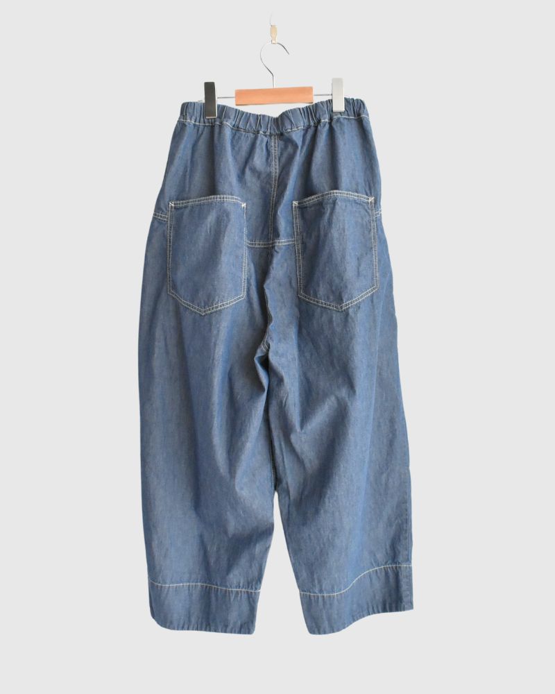6.3oz Denim Dungaree Full Pants in Blue