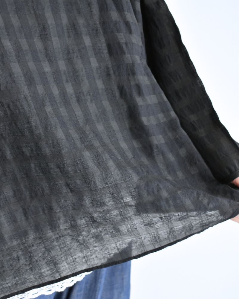 Drop Shoulder Smock in Black