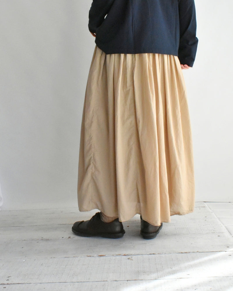 Rajasthan Gathered Skirt in Beige