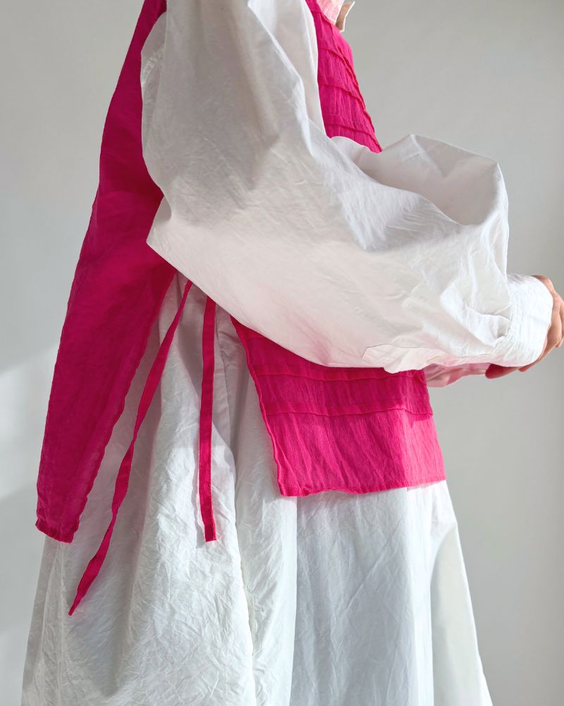 Boil Sleeveless Stack Blouse in Pink