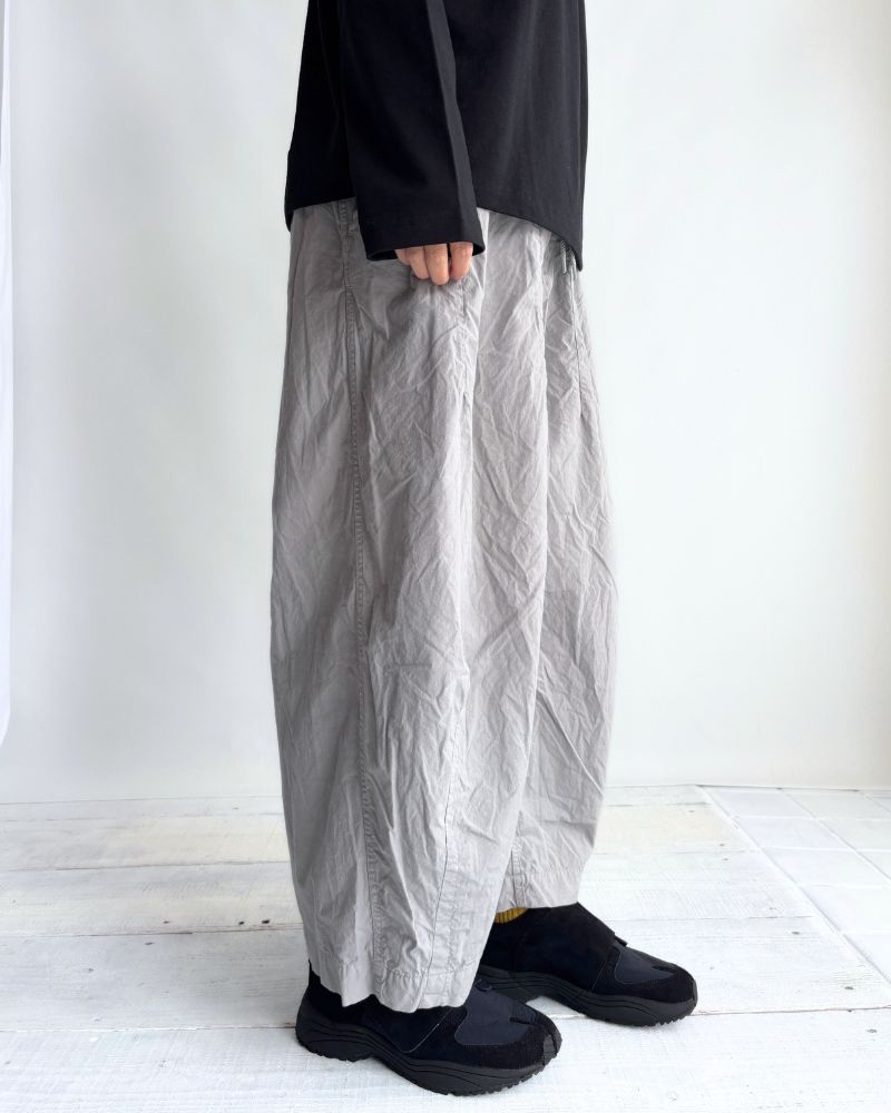 Cotton Silk Pants in Gray
