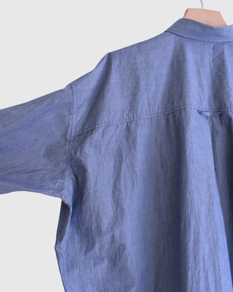 Regular Collar Big Shirt in Navy