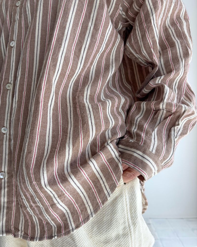 Bengal Stripe Shirt in Brown